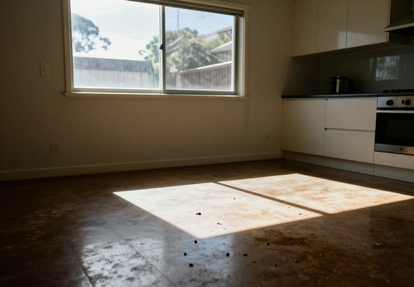 Cockroach infestation in a Greystanes kitchen before treatment